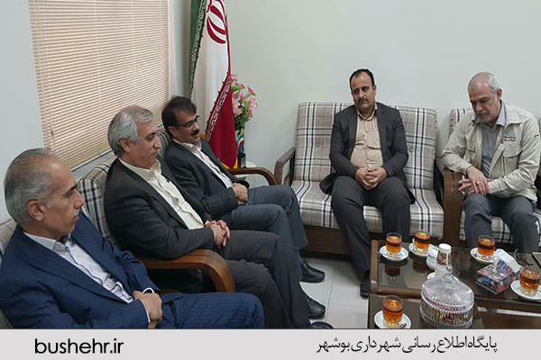 نشست شهردار بندر بوشهر با رئیس نیروگاه اتمی بوشهر