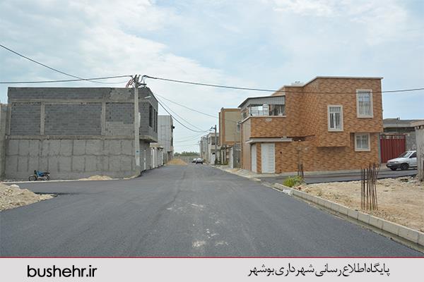 گزارش تصویری از آسفالت محلات جنوبی شهر بوشهر