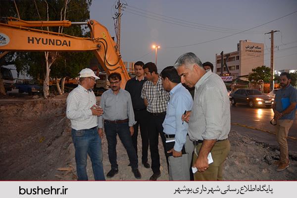 گزارش تصویری از بازدید  شهردار بندر بوشهر از پروژه های عمرانی