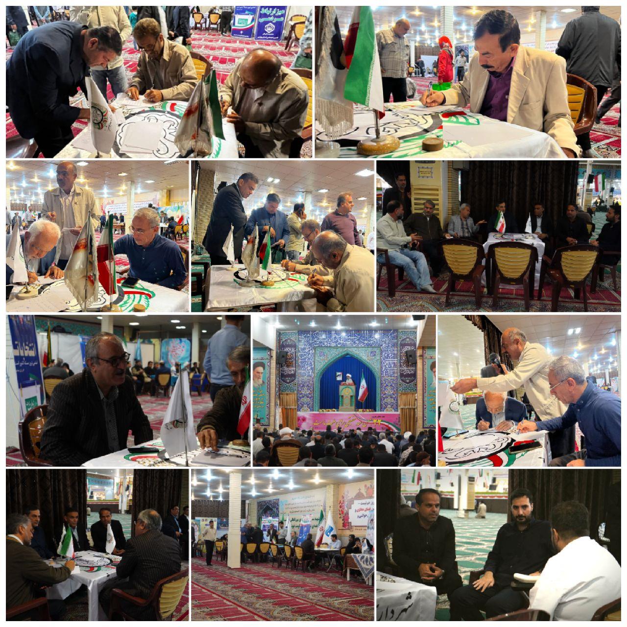 برپایی میز خدمت شهرداری بوشهر به مناسبت دهه مبارک فجر
