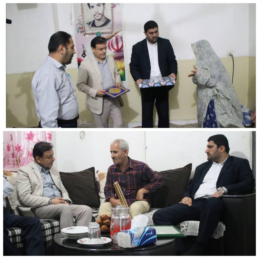 دیدار رئیس شورای شهر، شهردار بندر بوشهر و رئیس بنیاد شهید شهرستان بوشهر با خانواده معظم شهدا