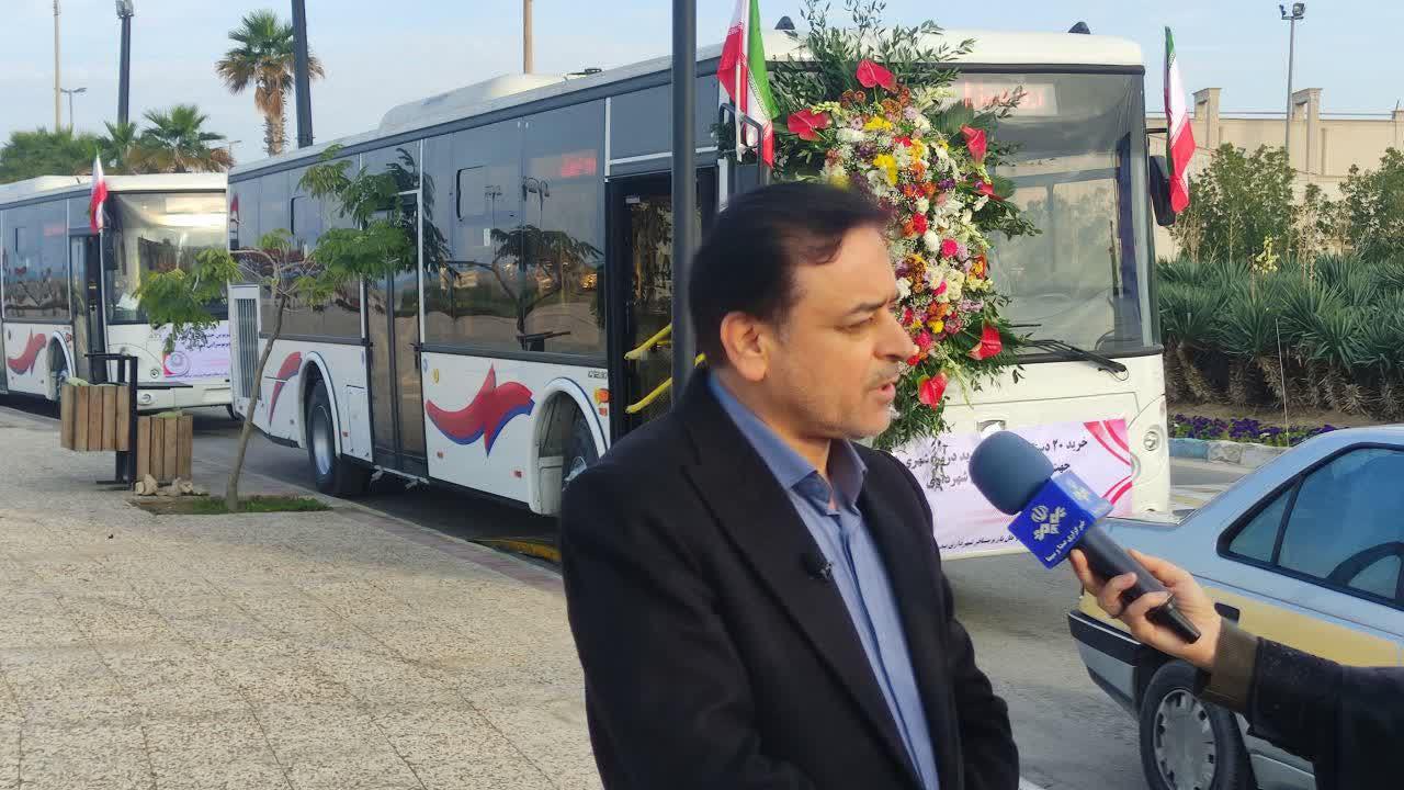 6 دستگاه اتوبوس به ناوگان حمل و نقل درون شهری بوشهر افزوده شد