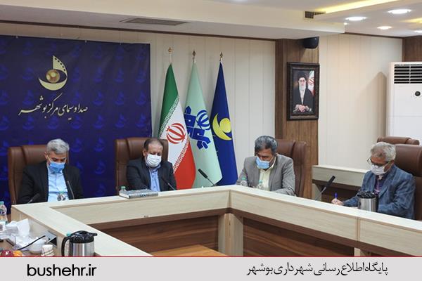 دیدار شهردار بندر بوشهر و مدیران فرهنگی شهرداری با مدیر کل صدا و سیمای مرکز بوشهر