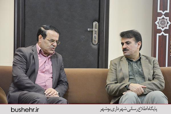 نشست شهردار بندر بوشهر با رئیس دانشگاه جامع علمی کاربردی  استان بوشهر