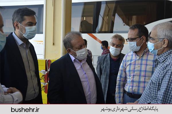 بازدید مهندس حسین صالحیان شهردار بندر بوشهر از پایانه مسافربری شهرداری بندر بوشهر