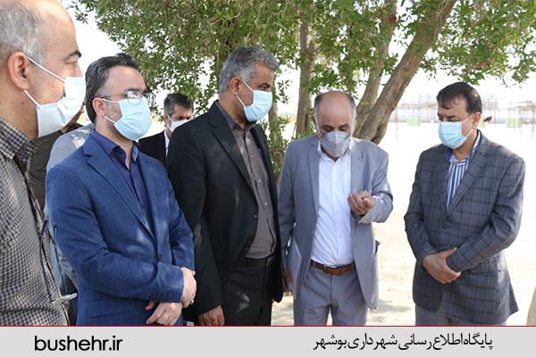بازدید مشترک فرماندار بوشهر ، شورا اسلامی شهر بوشهر و شهردار بندر بوشهر از پروژه‌های عمرانی بوشهر