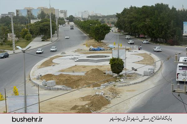 آخرین وضعیت و پیشرفت فیزیکی میدان روبروی پارک شغاب از پروژه های ساماندهی ترافیک در سال ۱۳۹۸